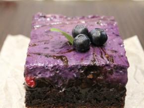Cream Cheese Brownies with Wild Berries